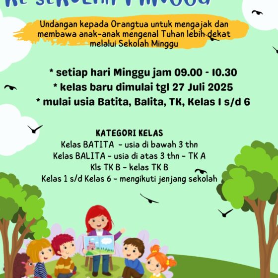 Ayo Ke Sekolah Minggu GKI Camar Bekasi