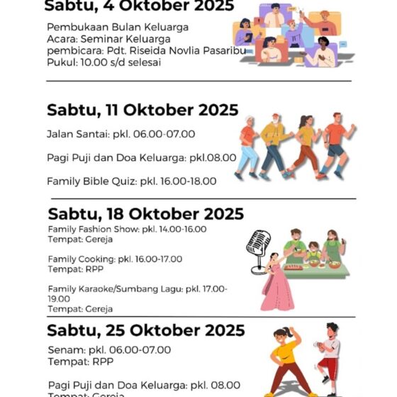 Sususan Acara Bulan Keluarga GKI 2025