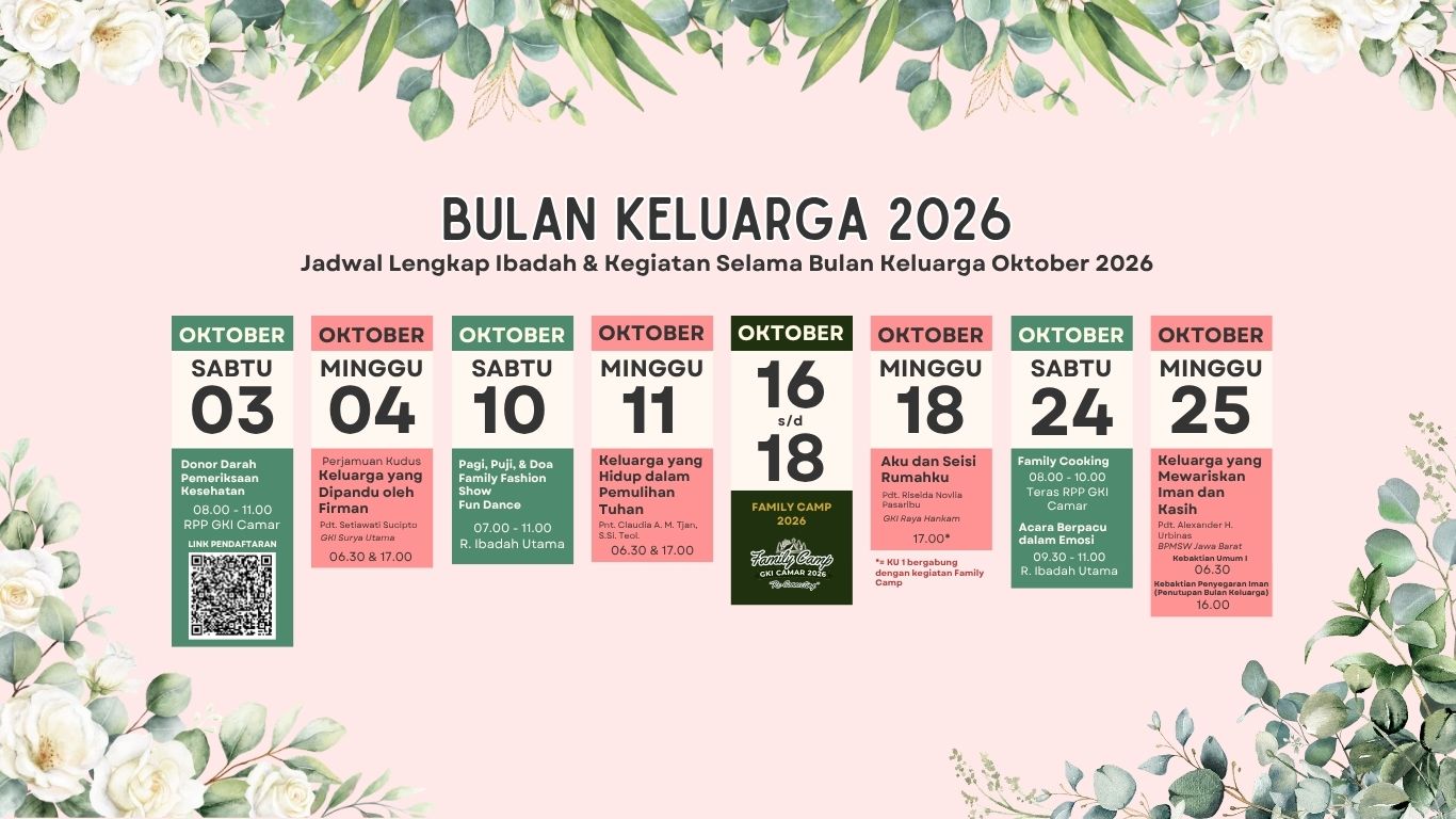 Rangkaian Acara Bulan Keluarga GKI 2026